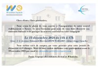 Nos bureaux de TARARE - Invitation pour inauguration